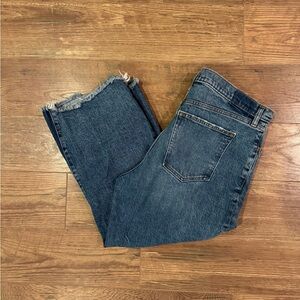Abercrombie & Fitch Crop Wide Leg Ultra High Rise Jeans